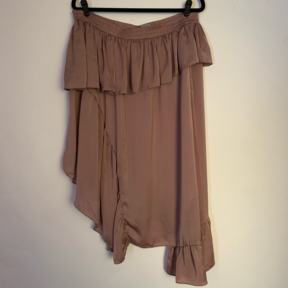 ASOS Curve Deconstructed midi skirt in Satin